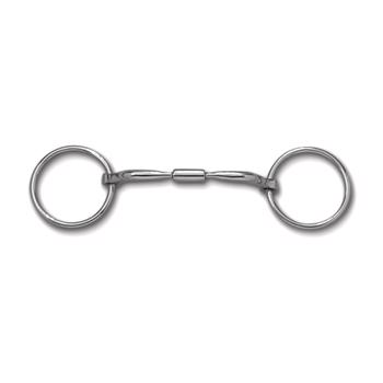 Snaffle bit with loose rings and Myler MB02 mouthpiece